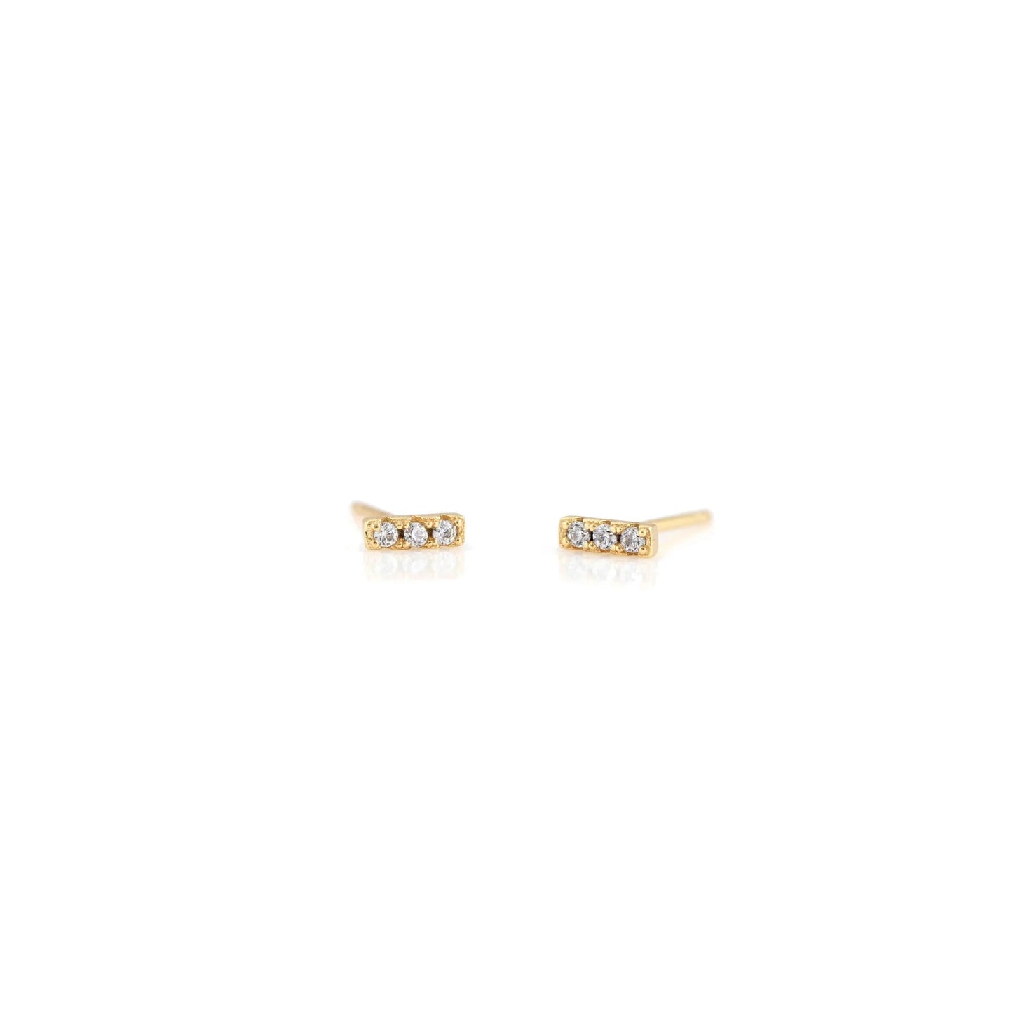 Kris Nations Bar Dash Crystal Stud EarringsEarring