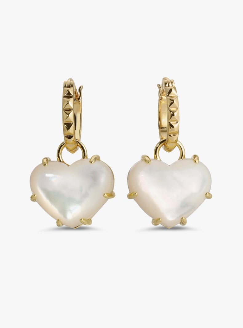 Lilli Claspe Bella Stone Earring, Mother Of Pearl