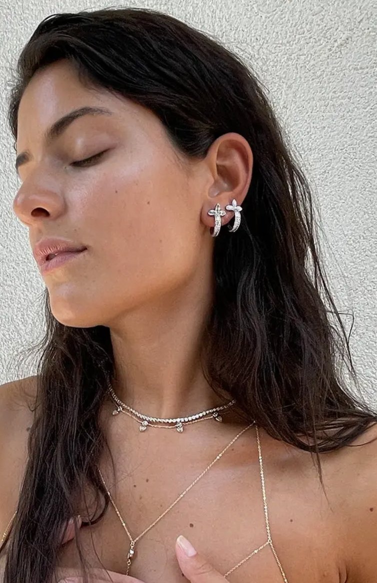 Lilli Claspe Flora Dagger HoopsEarring
