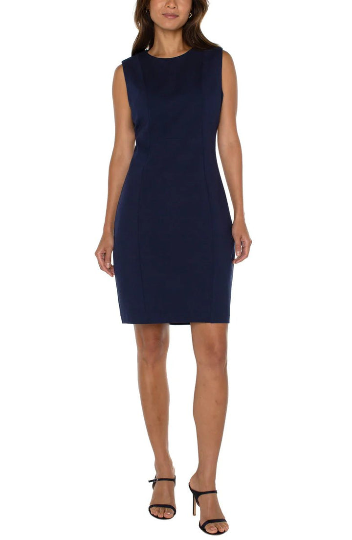 Liverpool Sleeveless Sheath DressDresses