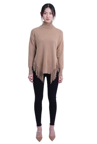 Love Token Fringe SweaterLong Sleeve Sweater