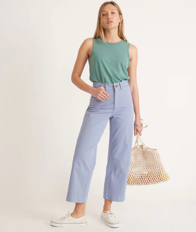 Marine Layer Bridget Slim Wide Leg CropCropped Pant