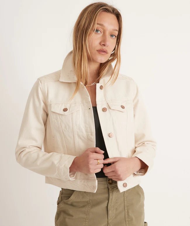 Marine Layer Embroidered Denim Jacket