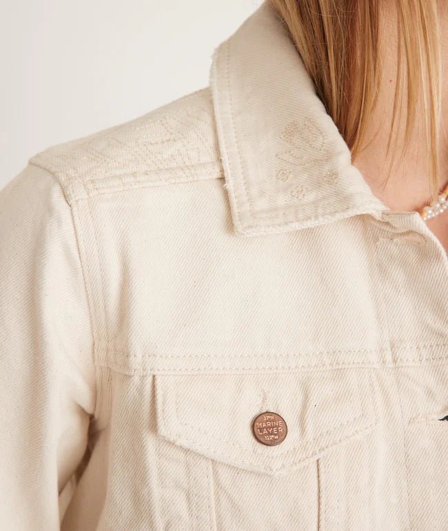 Marine Layer Embroidered Denim Jacket