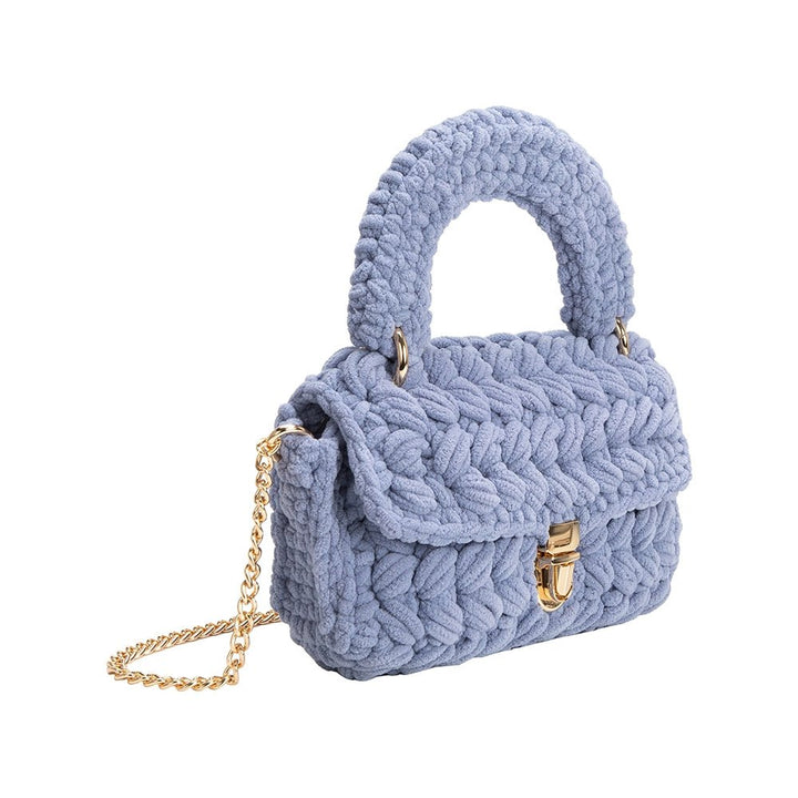 Melie Bianco Avery Sky Chenille Crossbody Bag