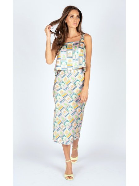 Piper Printed Midi Skirt