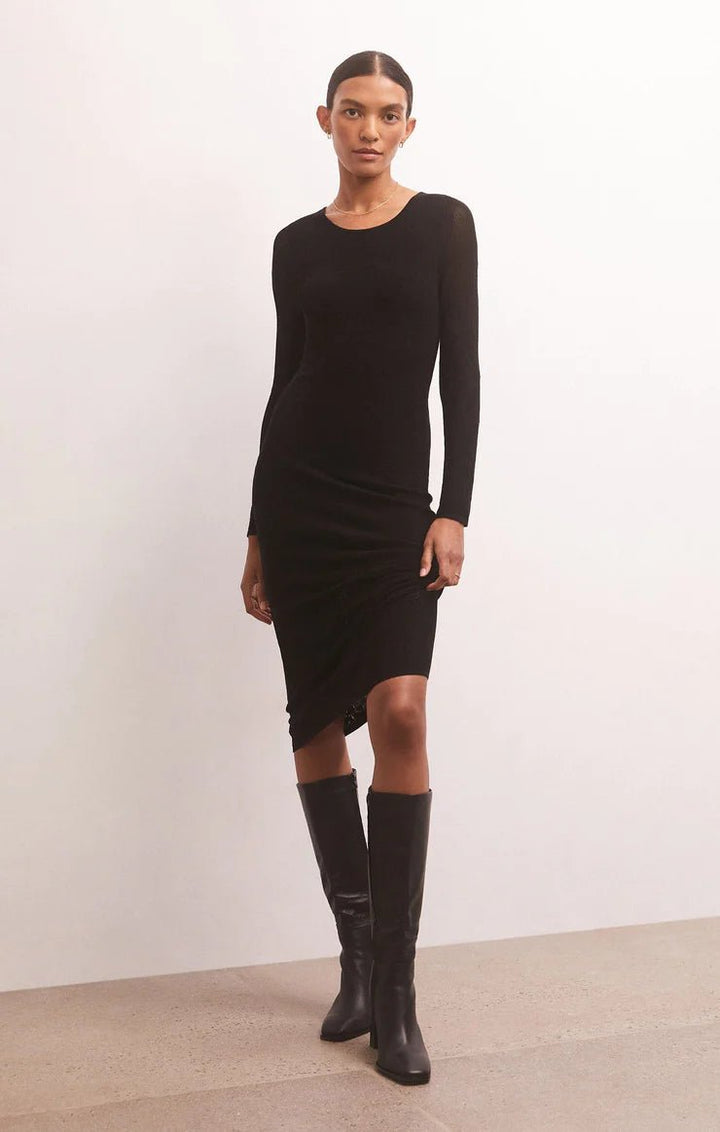 Z Supply Liza Sweater Mesh Midi DressMidi Dress