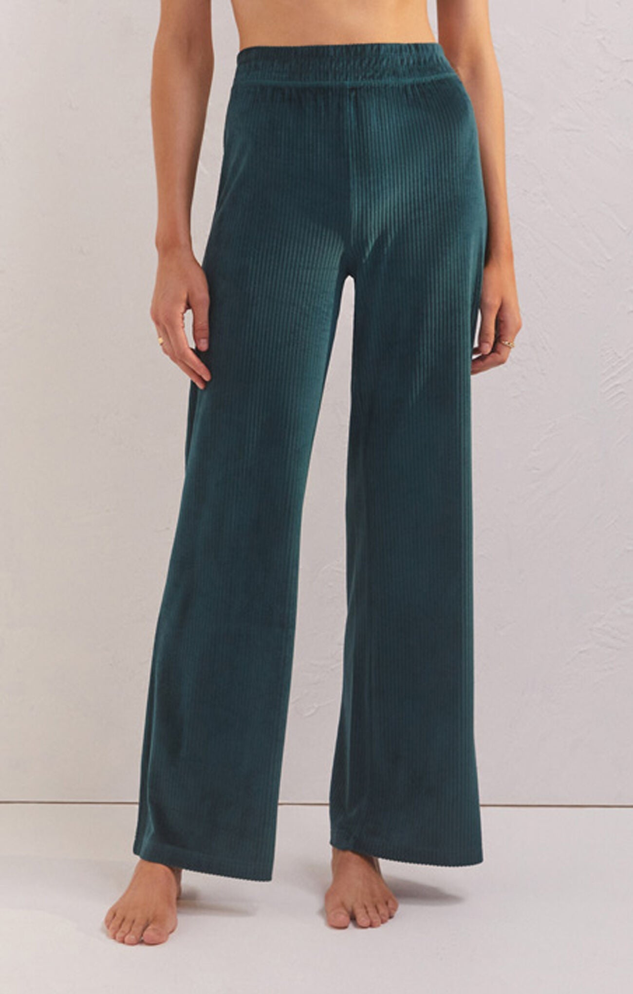 Z Supply Lounge Flare Up Velour PantFlare Pants