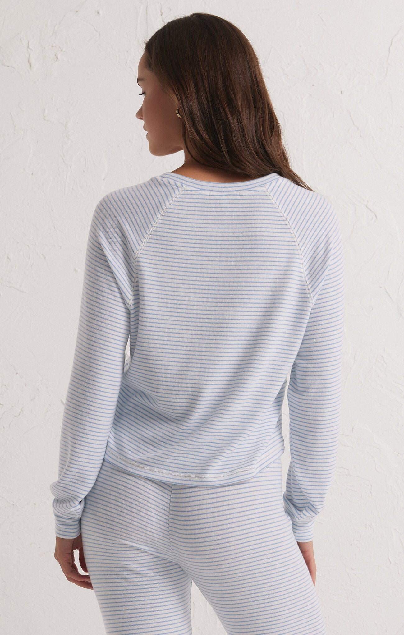 Z Supply Lounge Staying In Stripe TopLong Sleeve Top