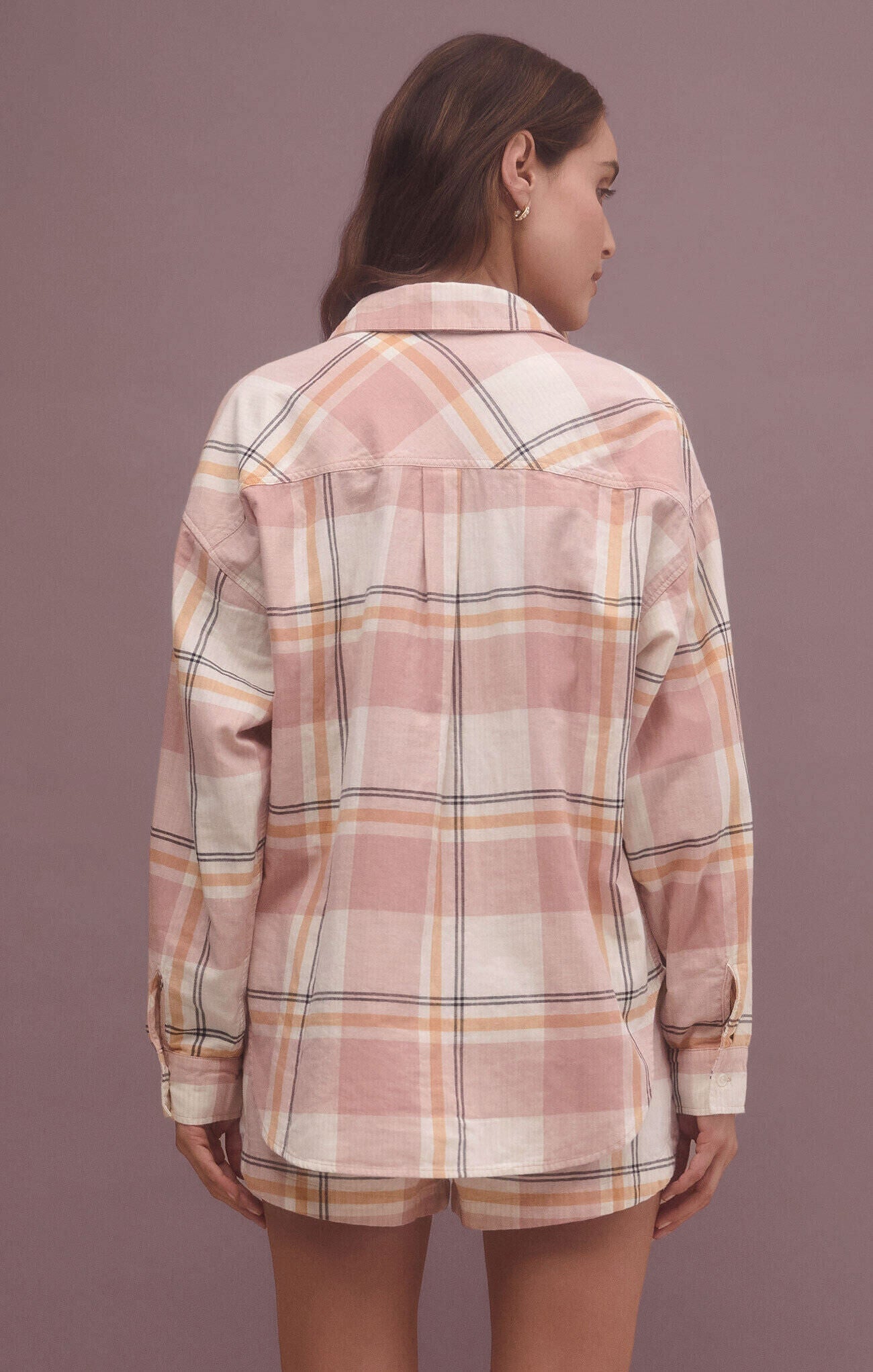Z Supply Out West Plaid ShirtLong Sleeve Top